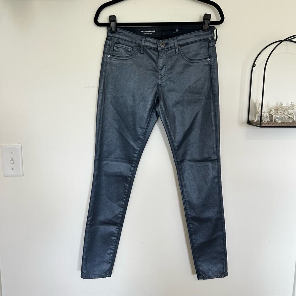 NWOT AG Adriano Goldschmied Shimmery Legging Ankle Super Skinny Pants Size 27